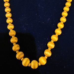 Elevate Your Style with this Frosted Silk Ribbon Texture Beaded Necklace